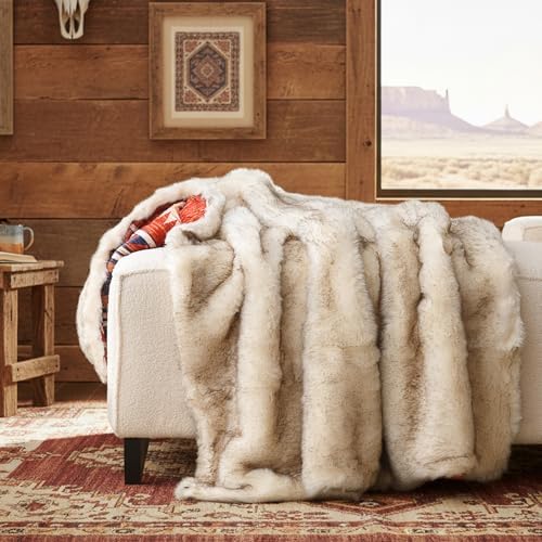 Luxury Plush Faux Fur Throw Blanket by HORIMOTEHOME