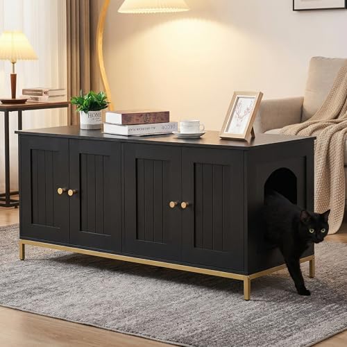 Homhedy 47.2" L Cat Litter Box Enclosure - Image 6