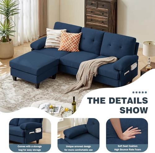 3-Seat Cloud Couch, Modular Sectional Sofa, Ottoman - Image 5