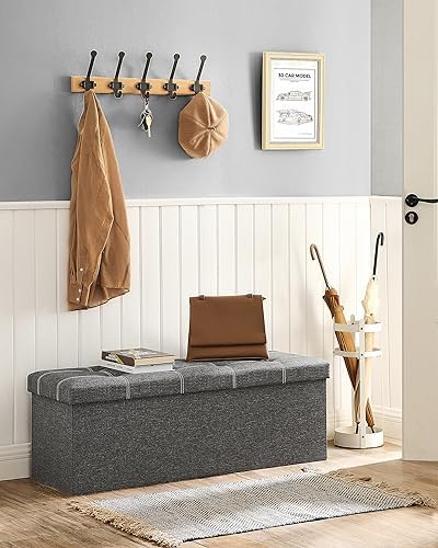 SONGMICS Ottoman Storage Bench, 35 Gal. Folding Chest, Holds 660 lb - Image 4