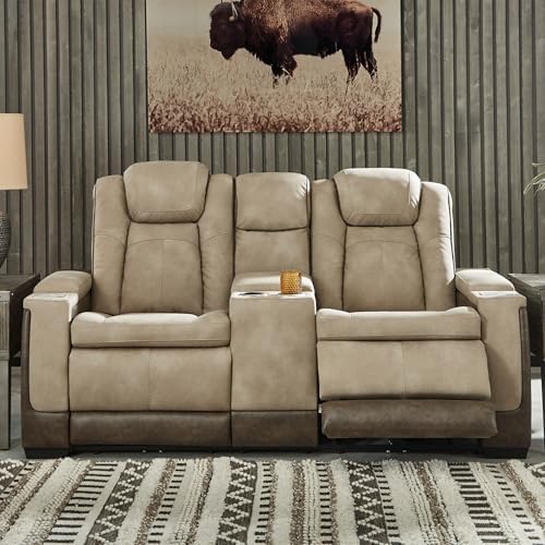 Signature Design by Ashley Power Reclining Loveseat - Image 2