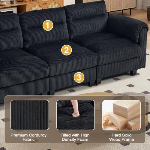 HAOMARKETS 90" Modular Sectional Sofa Couch - Image 5