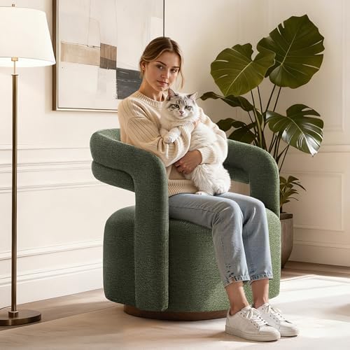 KISLOT, Swivel Accent Chair, Modern Arm Chair - Image 3