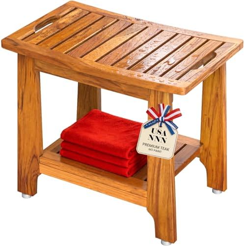 NNN 21" Standard Teak Shower Bench by NNN