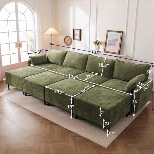 Rexulqo 135'' Modular Sectional Sofa - Image 6