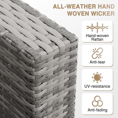 Aoxun Patio Furniture Sets, 8-Piece Outdoor Patio Furniture - Image 5