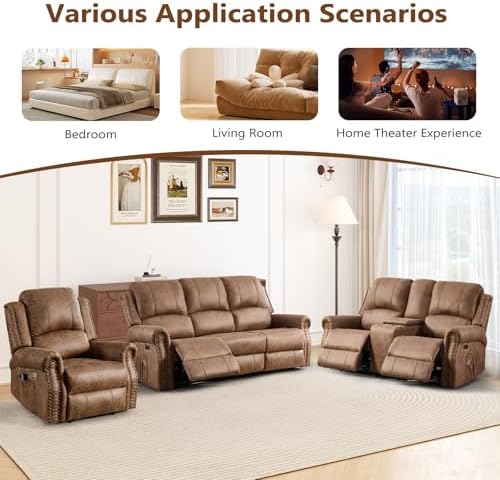 HAOMARKETS 2-Piece Power Recliner Sofa Set - Image 6