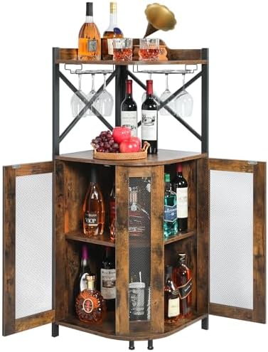 JKsmart Corner Bar Cabinet - Image 5