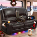 RV Loveseat Recliner Wall Hugger, Power Reclining Loveseat by MOSGAT