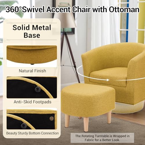 DAZONE Swivel Accent Chair Set of 2 - Image 6