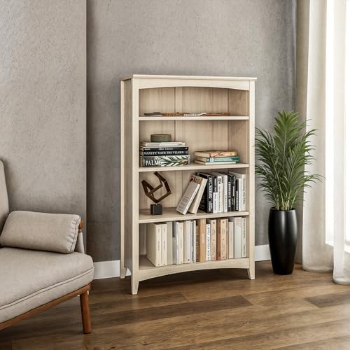 Camaflexi Shaker Style 4 Shelf Bookcase/Solid Wood / 48" High/Adjustable - Image 2