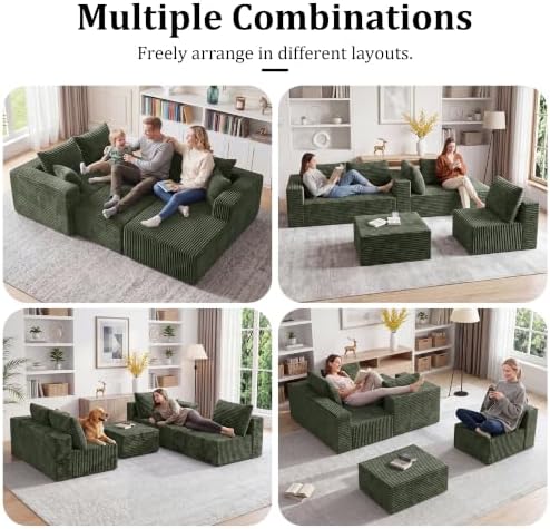 Boneless Couch U-Shaped Sectional Sofa - Image 3
