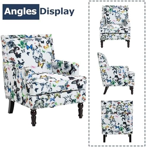 Accent Chair, Modern Comfy Accent Chairs Lounge Arm Chair - Image 6