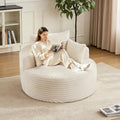 Oversized Chaise Lounge Chair Indoor, Boneless Sleeper Sofa Bed by Merikeshomes