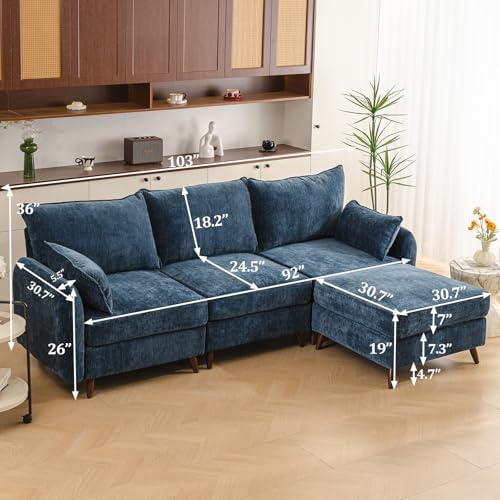 Rexulqo 104'' Modular Sectional Sofa - Image 6