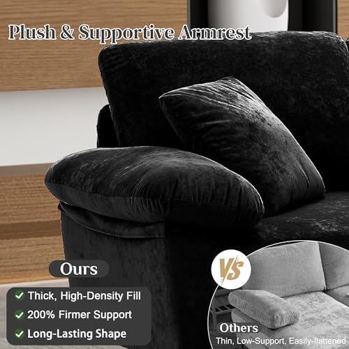 OUYESSIR 114" U-Shaped Modular Sectional Sofa - Image 4