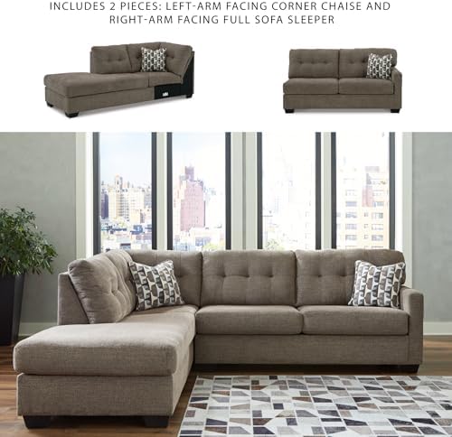 Signature Design by Ashley Mahoney Full Sleeper Sofa Sectional - Image 5