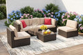 Vongrasig 6 Pieces Patio Furniture Set, Outdoor Sectional Patio Sofa Couch by Vongrasig