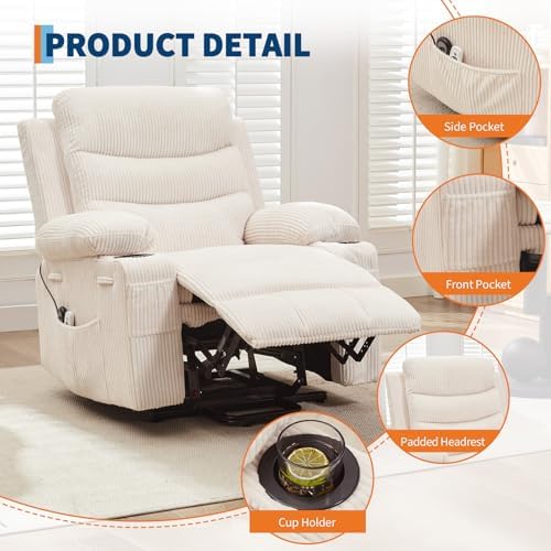 Garvee Oversized Power Lift Recliner Chair - Image 5