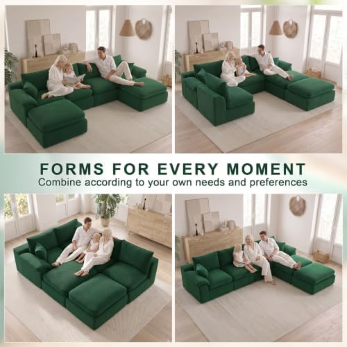 133" Cloud Sectional Couch, Boneless Couches - Image 3