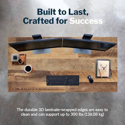 Vari Table for Home Office – 60x24 – Reclaimed Wood/Slate - Image 5