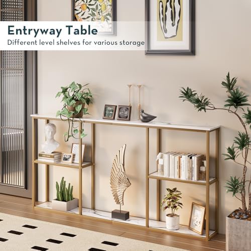 WOHOMO 63 in Entryway Table Modern Sofa Table - Image 2