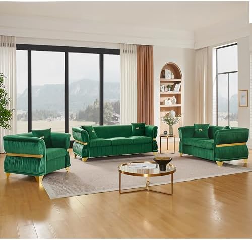 KEIKI 3-Piece Luxury Chesterfield Sofa Set - Image 3