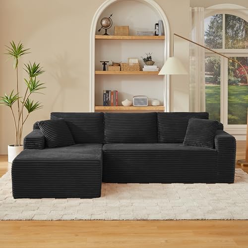 103" L Shaped Cloud Sectional Boneless Couches - Image 3