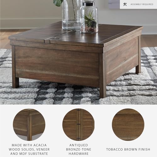 Signature Design by Ashley Wood Lift-Top Coffee Table - Image 6
