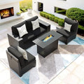 Patio Furniture Set with 44'' Fire Pit Table by VonzoyHome