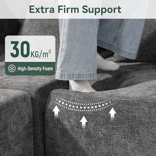 MONVANE Modular Sectional Sofa, Oversized 10 Seat Convertible U Shaped Couch - Image 6