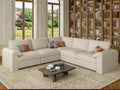 EASE MOOSE Faux Leather Modular Sectional Sofa, Sectional Couch by EASEMOOSE