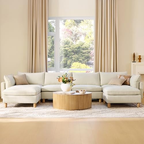 CHITA 161" Large Sectional Sofa, Modular Cloud Couch, 6 Seater - Image 3