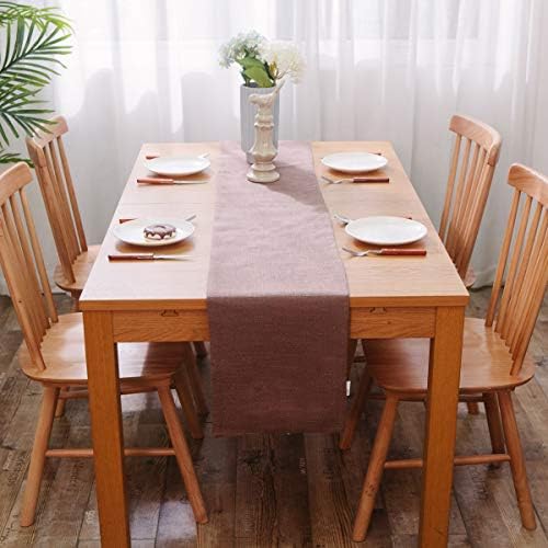 Soft Caddice Faux Linen Table Runner 2 Piece Fabric in 1 by NATUS+WEAVER