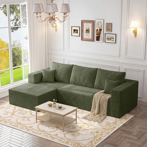 108" Modular Sectional Sofa, L-Shaped Cloud Couch by ICCEQUEEFURNITURE