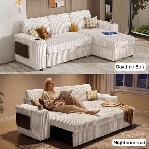 WEUP 86" Modular Sectional Sleeper Sofa - Image 4