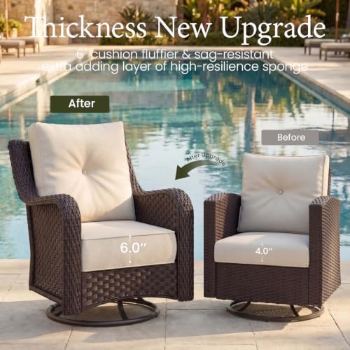LayinSun 5 Piece Wicker Outdoor Furniture Set - Image 4