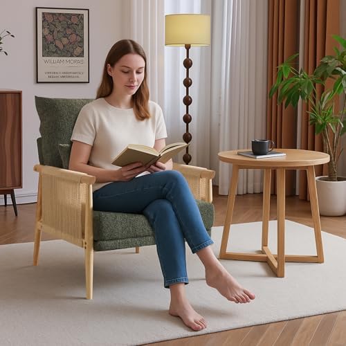 Karl home Cozy Accent Chair Braid Arms - Image 6