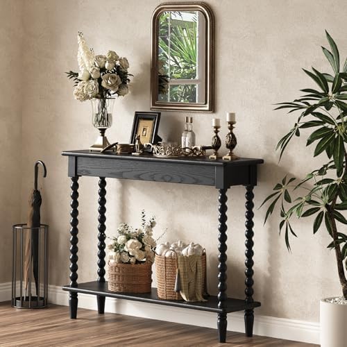 45" Narrow Entryway Table with Storage Shelf, 5 Min Assembly by Unknown