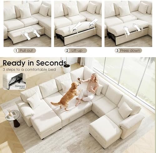 107.8" Oversized Modular Sectional Sofa - Image 6