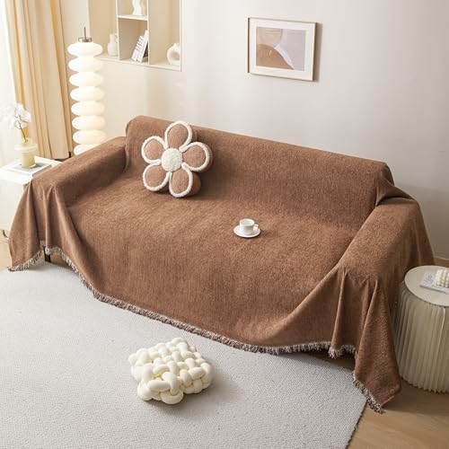 MMEETSKY Small Couch Cover Sofa Covers Washable, Chenille Soft Throws Cover - Image 4