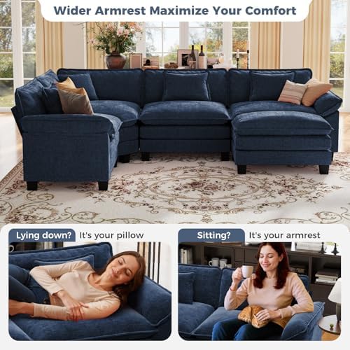 CDCASA 117" Oversized Modular Sectional Sofa - Image 6