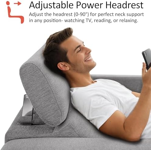 MCombo Zero Wall Hugger Power Loveseat Recliner Sofa - Image 6