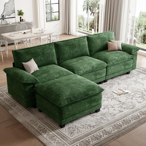 108" Modular Sectional Couch, L Shaped Cloud Sofa by Unknown