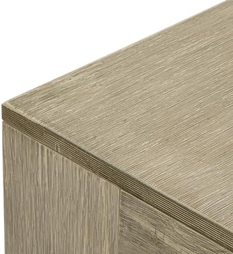 Plank+Beam Modern Coffee Table, 40 Inch, Rectangular, Seashell Wirebrush - Image 5
