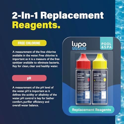 Lupo 2-in-1 Pool Test Kit Replacement Reagents | Pool Testing Kit Refill - Image 3