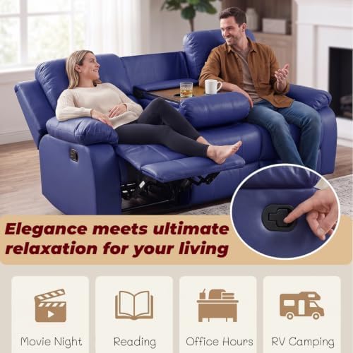 Leather Recliner Sofa，Reclining Sofa - Image 4