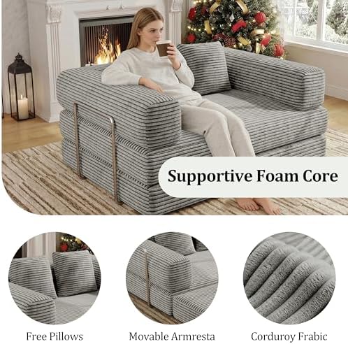 BSHOMGI 4 in 1 Convertible Sofas Boneless Couches - Image 4