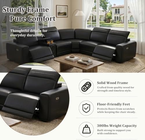Power Recliner Sectional Sofa - Image 6
