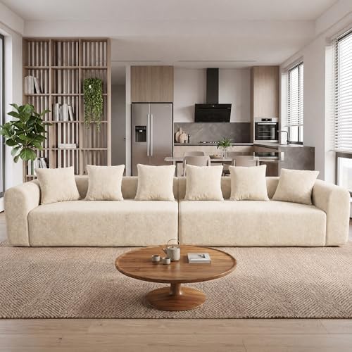 Claiks 142" Cloud Boneless Couch, Modular Sectional by CLAIKS